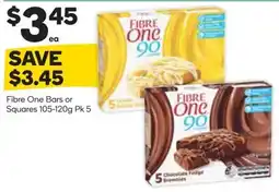Woolworths Fibre One Bars or Squares offer