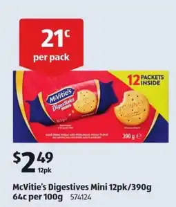 ALDI McVitie's Digestives Mini offer