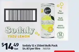 ALDI Sodaly Yuzu Lemon offer