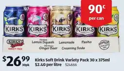 ALDI Kirks Soft Drink Variety Pack offer
