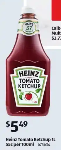 ALDI Heinz Tomato Ketchup offer