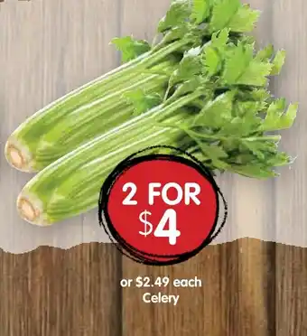 Spudshed Celery offer