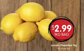 Spudshed Lemons Prepacked offer