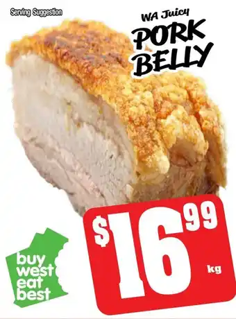 Farmer Jack's WA Juicy Pork Belly offer