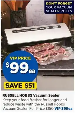 Spotlight Russell Hobbs Vacuum Sealer offer