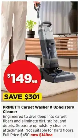 Spotlight Prinetti Carpet Washer & Upholstery Cleaner offer