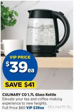 Spotlight Culinary Co 1.7L Glass Kettle offer