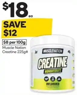 Woolworths Muscle Nation Creatine offer