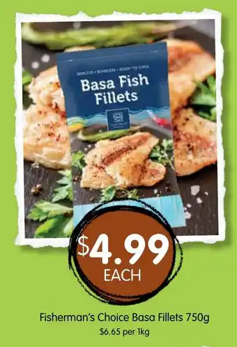 Spudshed Fisherman's Choice Basa Fillets offer