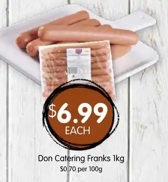 Spudshed Don Catering Franks offer
