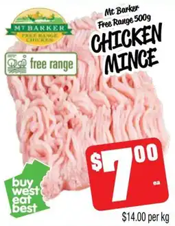 Farmer Jack's Mt Barker Free Range Chicken Mince offer
