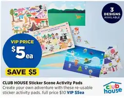 Spotlight Club House Sticker Scene Activity Pads offer
