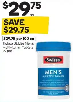 Woolworths Swisse Ultivite Men's Multivitamin offer