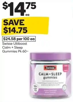 Woolworths Swisse Calm + Sleep gummies offer
