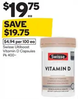 Woolworths Swisse Ultiboot Vitamin D Capsules offer