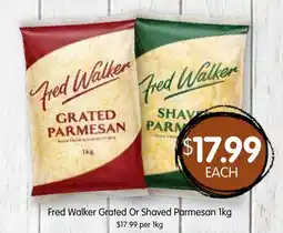 Spudshed Fred Walker Grated Or Shaved Parmesan offer