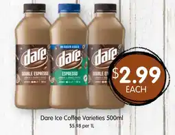 Spudshed Dare Ice Coffee Varieties offer