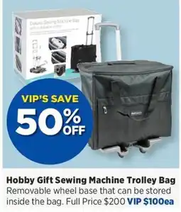 Spotlight Hobby Gift Sewing Machine Trolley Bag offer