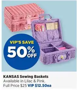 Spotlight KANSAS Sewing Baskets offer