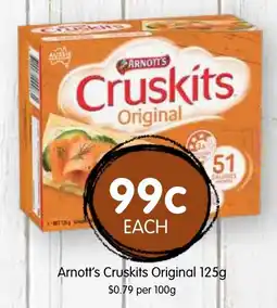 Spudshed Arnott's Cruskits Original offer