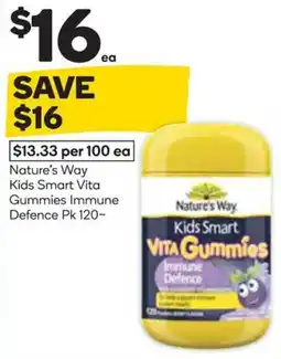 Woolworths Nature's Way Kids Smart Vita Gummies Immune Defence offer