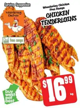 Farmer Jack's Wandering Chicken Free Range Chicken Tenderloins offer