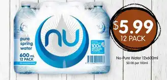 Spudshed Nu-Pure Water offer