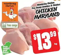 Farmer Jack's Wandering Chicken Free Range Boneless & Skinless Chicken Maryland offer