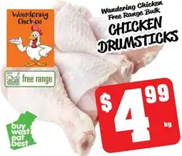 Farmer Jack's Wandering Chicken Free Range Bulk Chicken Drumsticks offer