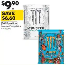 Woolworths Monster Energy Drink offer