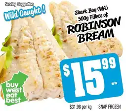 Farmer Jack's Robinson Bream Fillets offer
