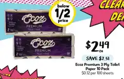 Drakes Ecoz Premium Toilet Tissue offer