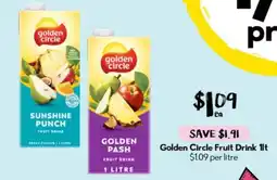 Drakes Golden Circle Fruit Drink offer