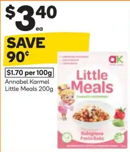 Woolworths Annabel Karmel Little Meals offer