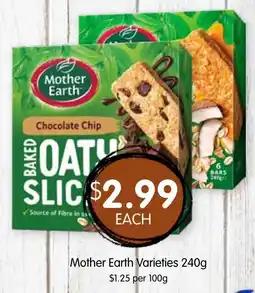 Spudshed Mother Earth Baked Oat Slice Chocolate Chip offer