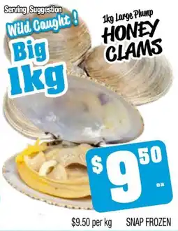 Farmer Jack's Honey Clams offer
