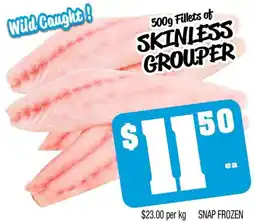 Farmer Jack's 500g Fillets of Skinless Grouper offer