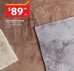 ALDI Faux Rabbit Fur Rug offer