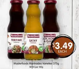 Spudshed Masterfoods Marinades Varieties offer