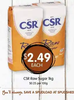 Spudshed CSR Raw Sugar offer
