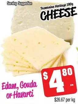 Farmer Jack's Tasmanian Heritage Cheese offer