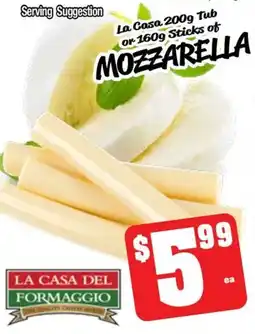 Farmer Jack's La Casa Mozzarella offer
