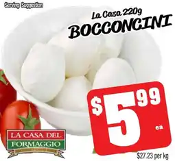 Farmer Jack's La Casa Del Formaggio Bocconcini offer