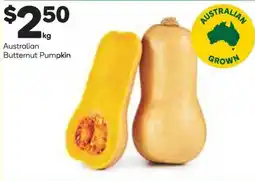 Woolworths Australian Butternut Pumpkin offer