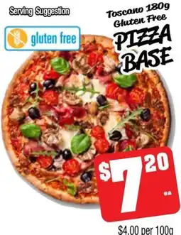 Farmer Jack's Toscano Gluten Free Pizza Base offer
