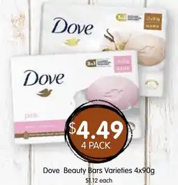 Spudshed Dove Beauty Bars Varieties offer