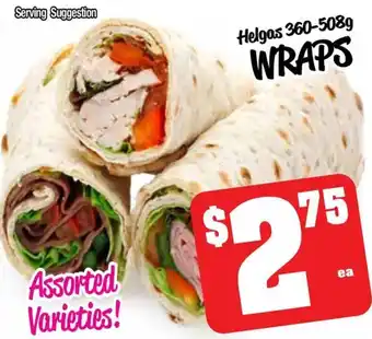 Farmer Jack's Helgas WRAPS offer