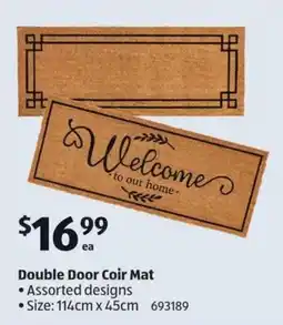 ALDI Double Door Coir Mat offer