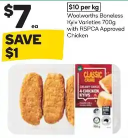 Woolworths Woolworths Boneless Kyiv Varieties offer