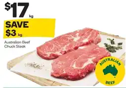 Woolworths Australian Beef Chuck Steak offer